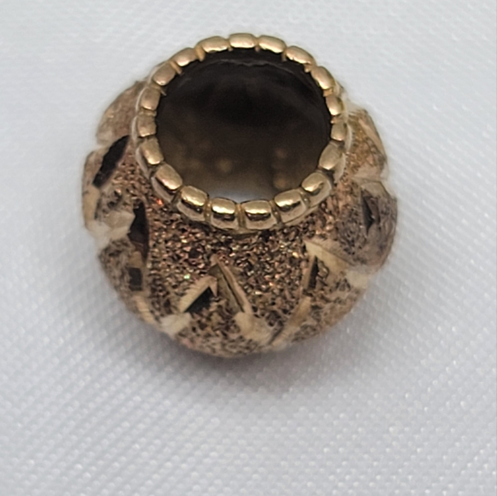 Solid 10k Yellow Gold Vintage Pandora Pendant Charm